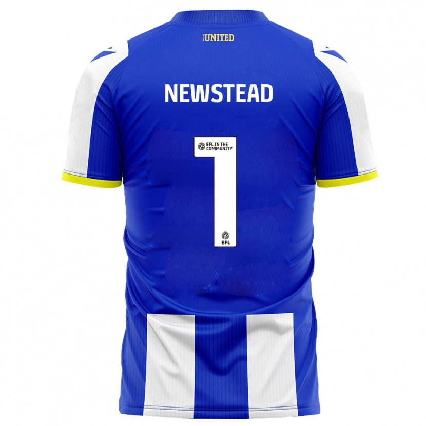 Danxen Femme Maillot Jamie-Louise Newstead #1 Bleu Blanc Tenues Domicile 2025/26 T-Shirt