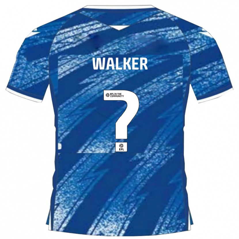 Danxen Femme Maillot Jonah Walker #0 Bleu Blanc Tenues Domicile 2025/26 T-Shirt