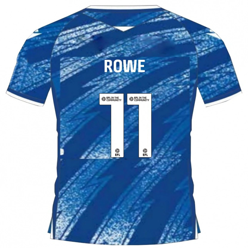 Danxen Femme Maillot Aaron Rowe #11 Bleu Blanc Tenues Domicile 2025/26 T-Shirt