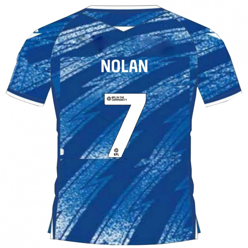 Danxen Femme Maillot Jack Nolan #7 Bleu Blanc Tenues Domicile 2025/26 T-Shirt