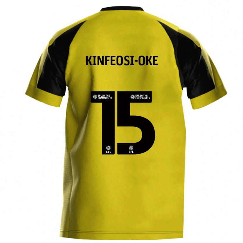 Danxen Femme Maillot Tioluwanimofe Kinfeosi-Oke #15 Jaune Gris Tenues Domicile 2025/26 T-Shirt