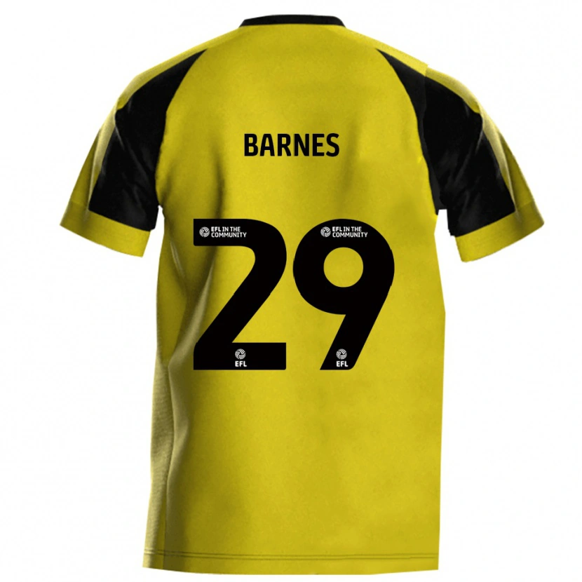 Danxen Femme Maillot Lucas Barnes #29 Jaune Gris Tenues Domicile 2025/26 T-Shirt