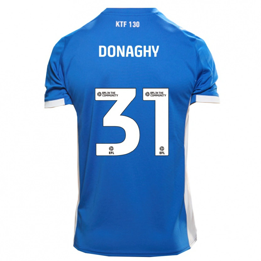 Danxen Femme Maillot Tom Donaghy #31 Bleu Blanc Tenues Domicile 2025/26 T-Shirt