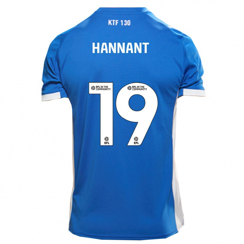 Danxen Femme Maillot Luke Hannant #19 Bleu Blanc Tenues Domicile 2025/26 T-Shirt