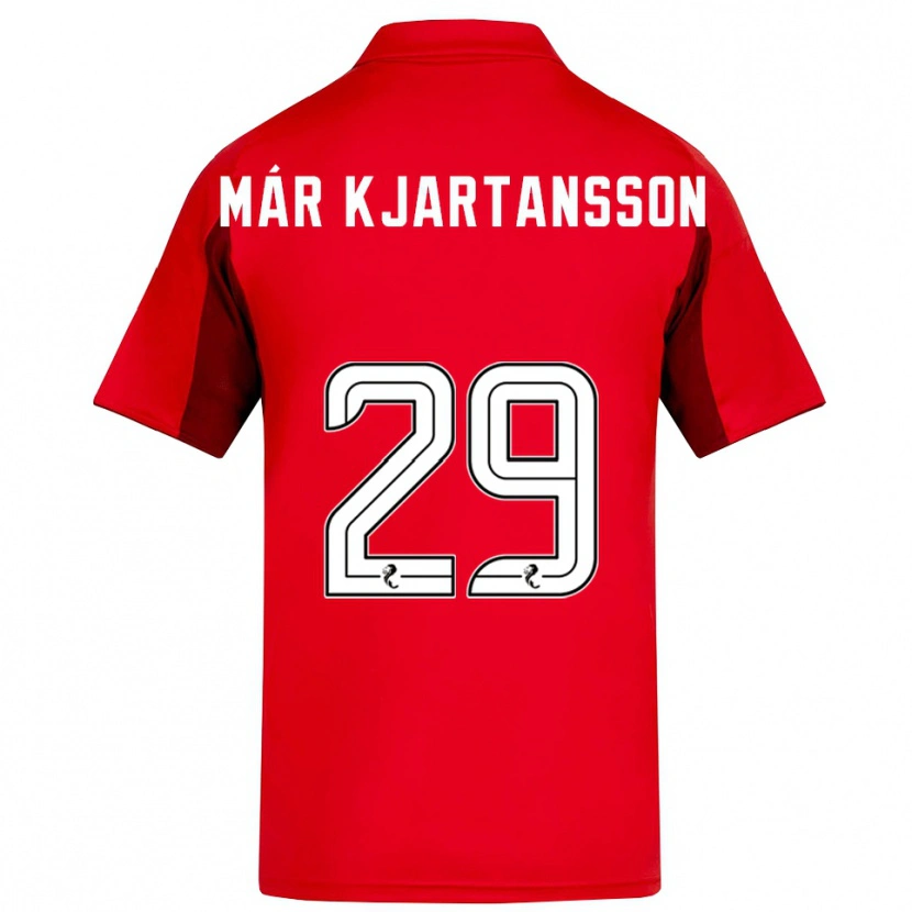 Danxen Femme Maillot Kjartan Már Kjartansson #29 Rouge Bordeaux Tenues Domicile 2025/26 T-Shirt