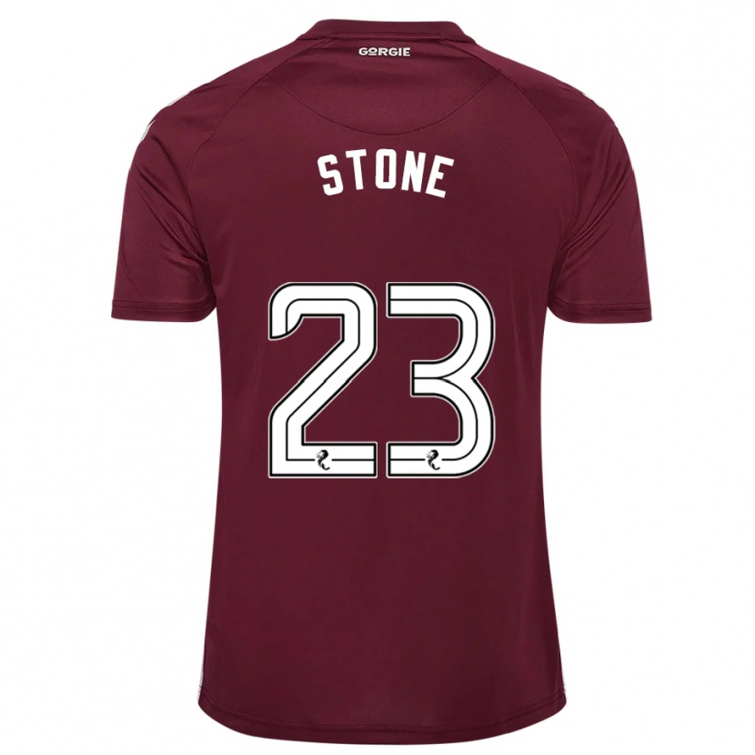 Danxen Femme Maillot Harry Stone #23 Bordeaux Blanc Tenues Domicile 2025/26 T-Shirt
