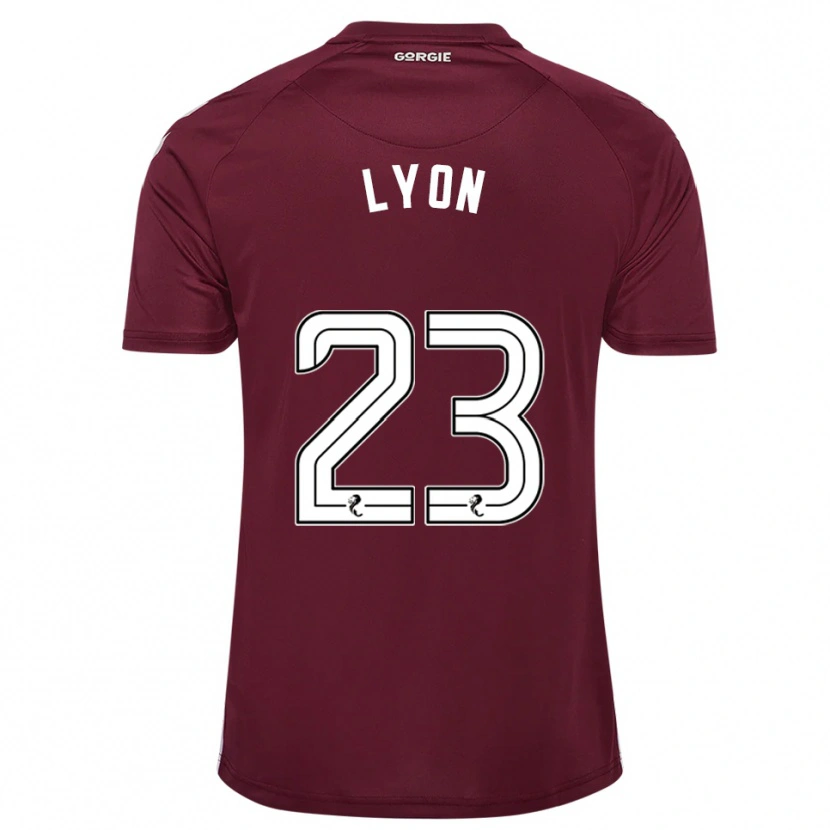Danxen Femme Maillot Jack Lyon #23 Bordeaux Blanc Tenues Domicile 2025/26 T-Shirt