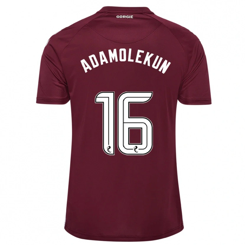 Danxen Femme Maillot Olufolasade Adamolekun #16 Bordeaux Blanc Tenues Domicile 2025/26 T-Shirt