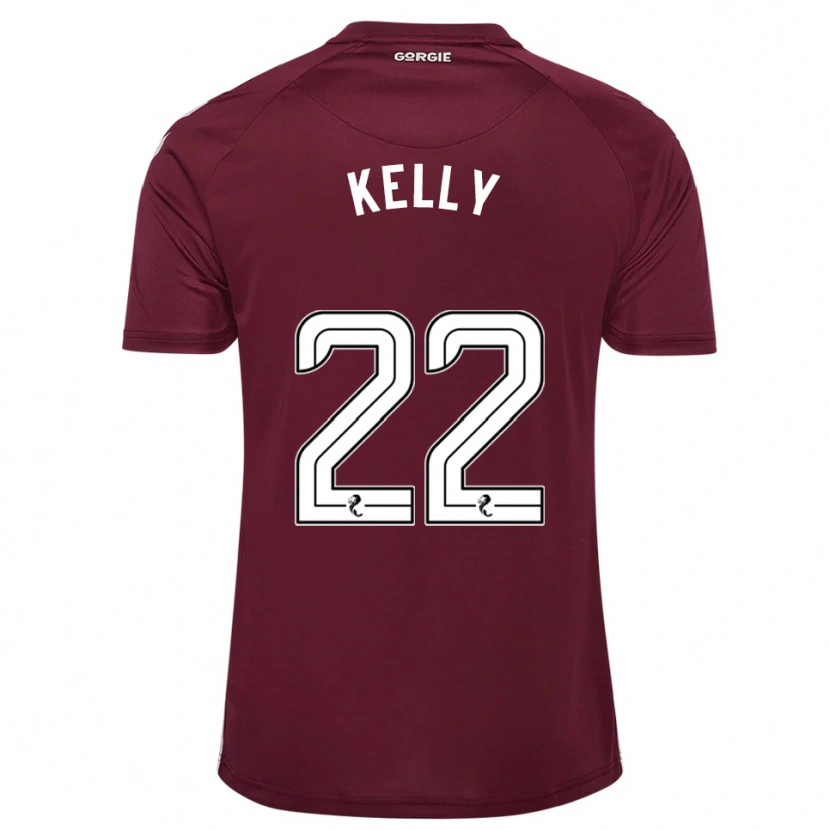 Danxen Femme Maillot Ryan Kelly #22 Bordeaux Blanc Tenues Domicile 2025/26 T-Shirt