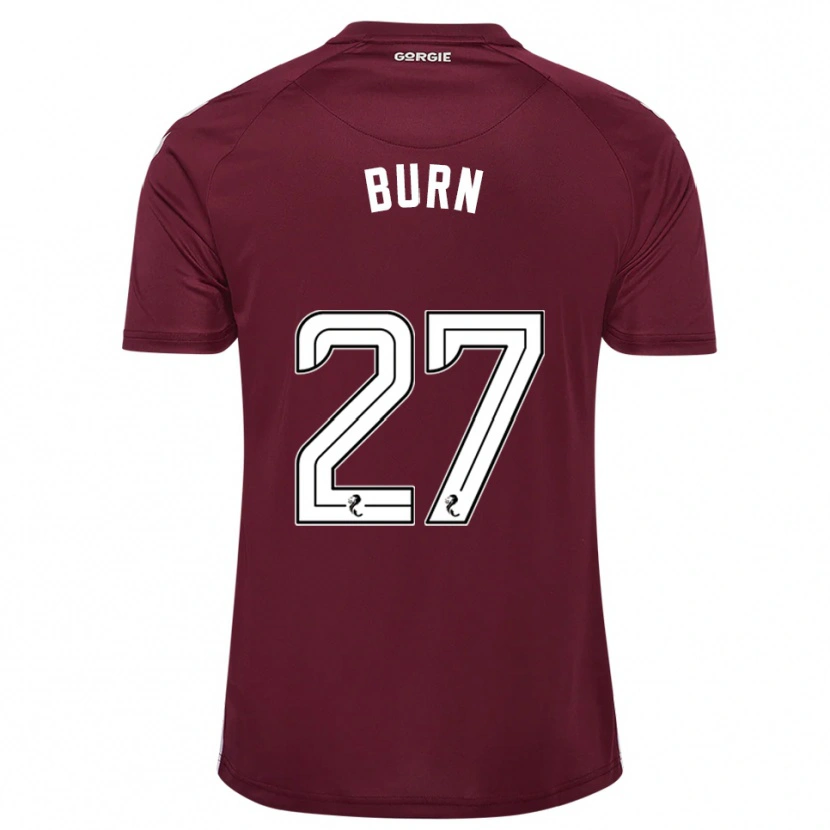 Danxen Femme Maillot Gregor Burn #27 Bordeaux Blanc Tenues Domicile 2025/26 T-Shirt