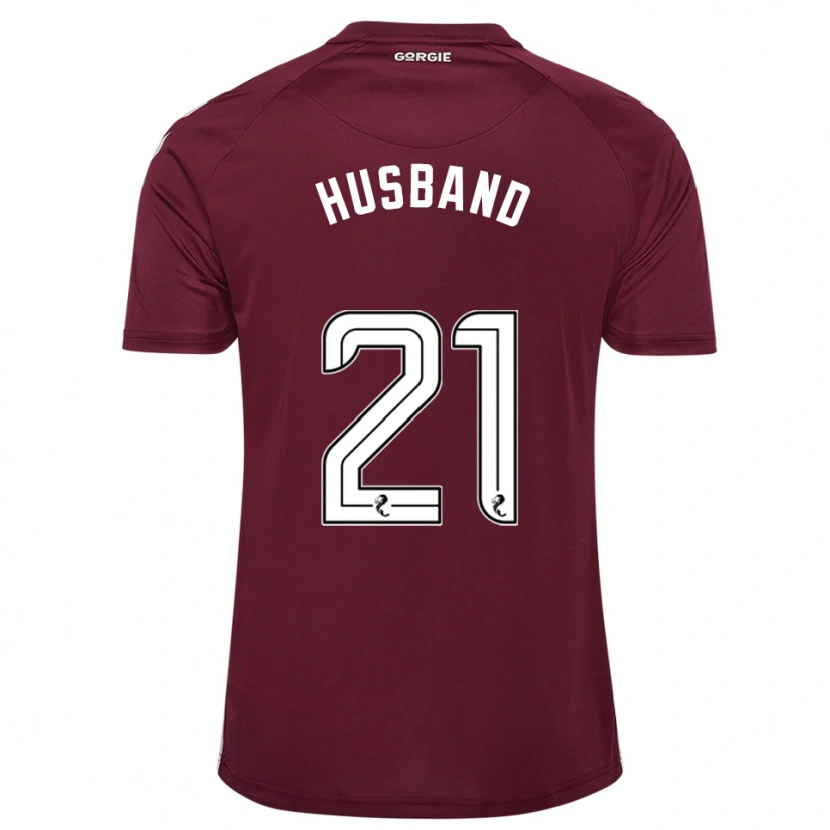 Danxen Femme Maillot Erin Husband #21 Bordeaux Blanc Tenues Domicile 2025/26 T-Shirt