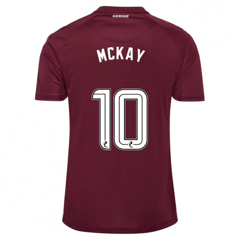 Danxen Femme Maillot Barrie Mckay #10 Bordeaux Blanc Tenues Domicile 2025/26 T-Shirt