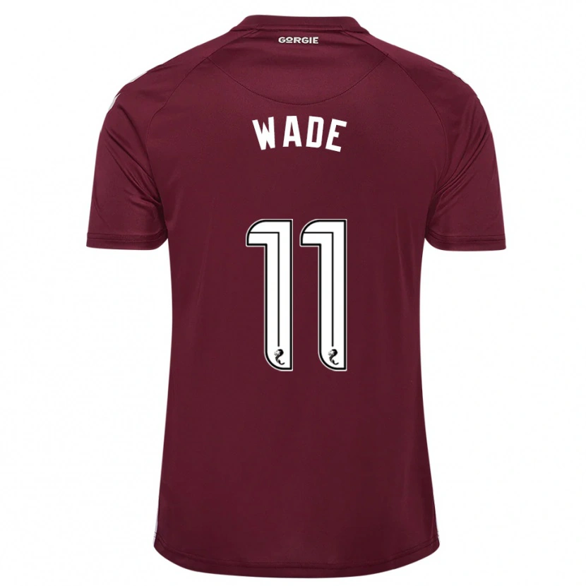 Danxen Femme Maillot Lauren Wade #11 Bordeaux Blanc Tenues Domicile 2025/26 T-Shirt