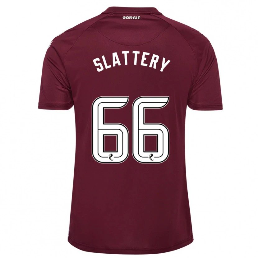 Danxen Femme Maillot Jenna Slattery #66 Bordeaux Blanc Tenues Domicile 2025/26 T-Shirt