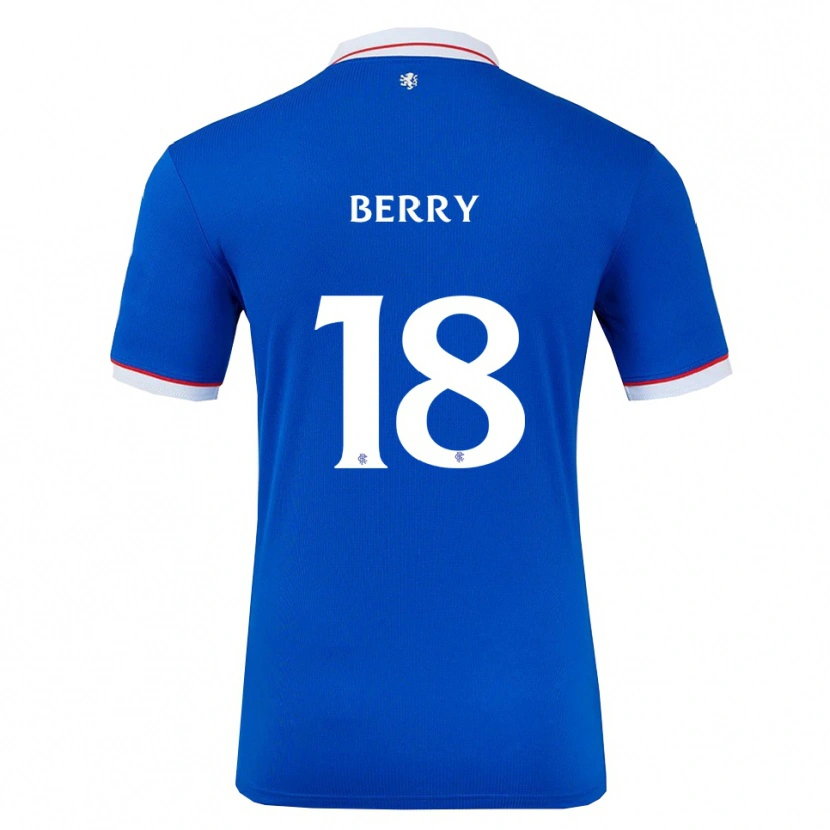 Danxen Femme Maillot Laura Berry #18 Bleu Blanc Tenues Domicile 2025/26 T-Shirt