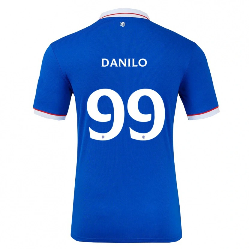 Danxen Femme Maillot Danilo #99 Bleu Blanc Tenues Domicile 2025/26 T-Shirt