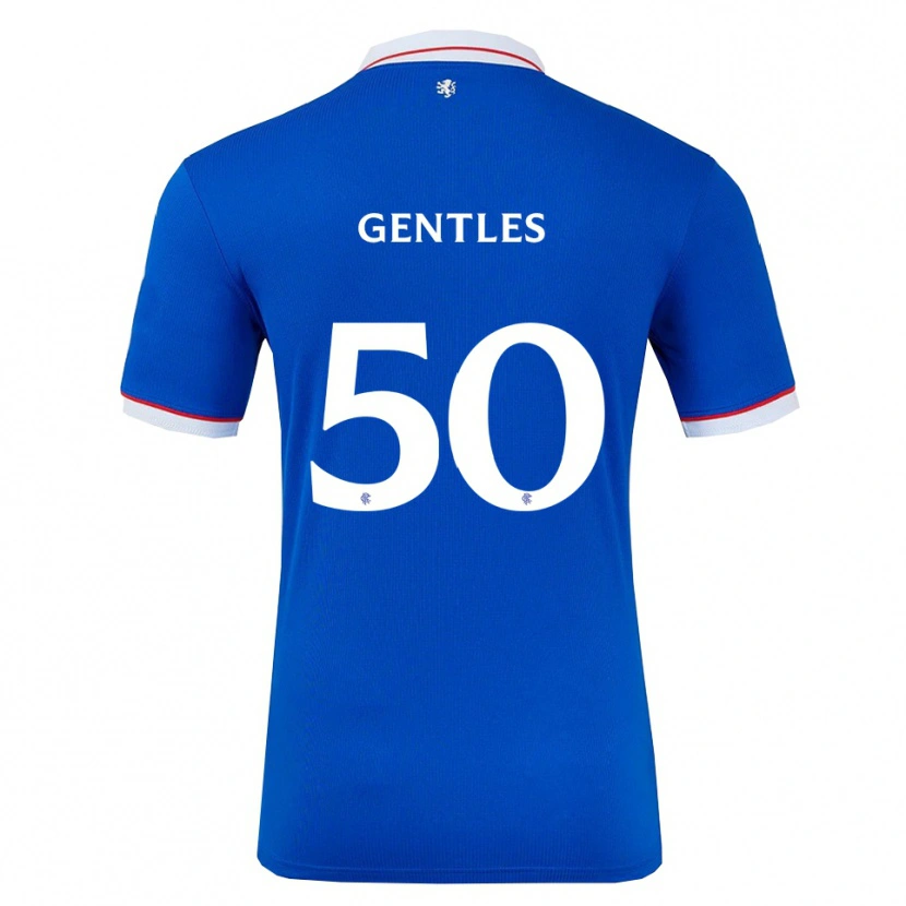 Danxen Femme Maillot Josh Gentles #50 Bleu Blanc Tenues Domicile 2025/26 T-Shirt