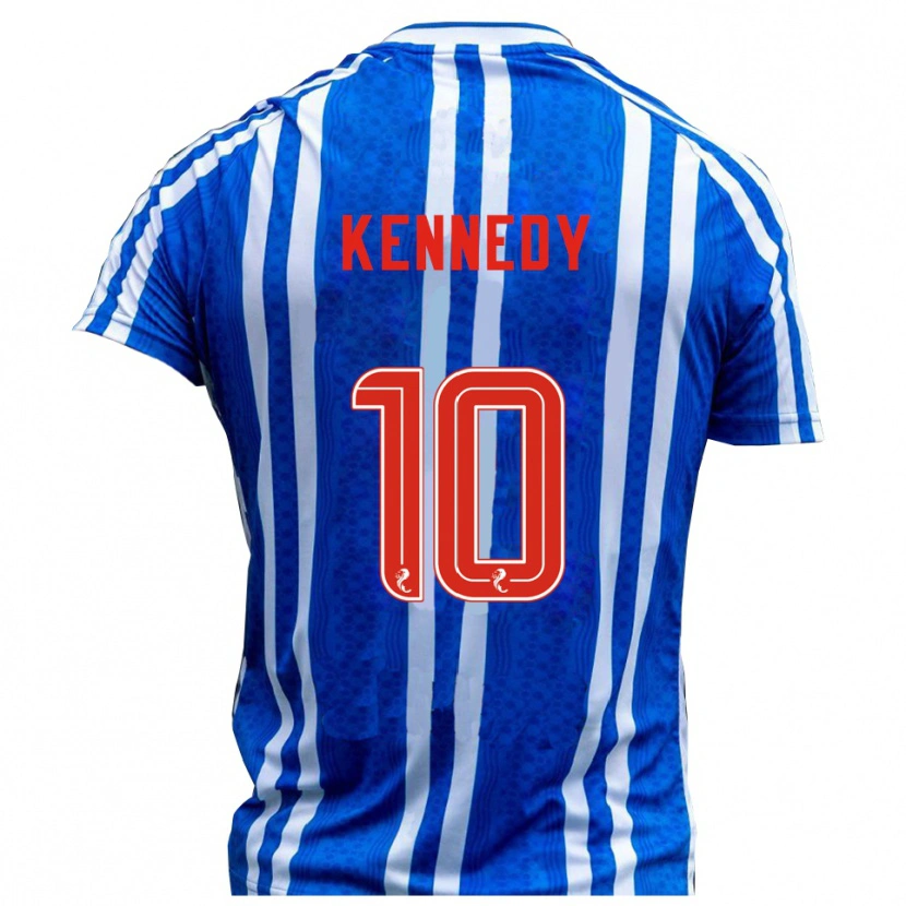 Danxen Femme Maillot Matty Kennedy #10 Bleu Blanc Tenues Domicile 2025/26 T-Shirt