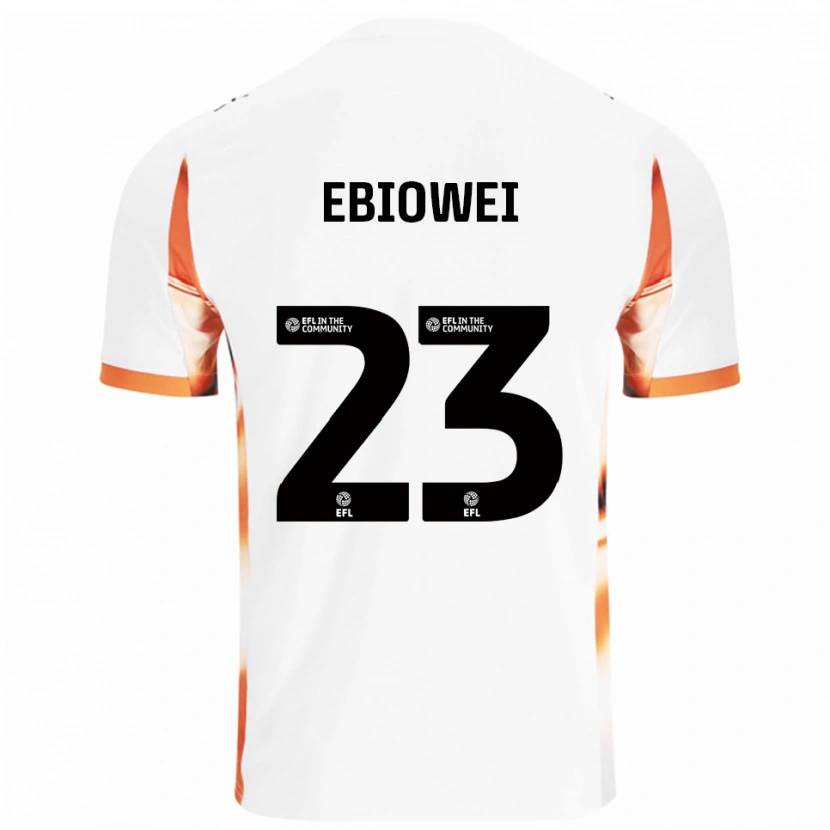 Danxen Femme Maillot Malcolm Ebiowei #23 Blanc Orange Noir Tenues Extérieur 2025/26 T-Shirt