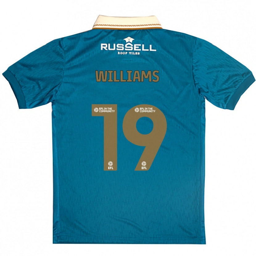 Danxen Femme Maillot Dylan Williams #19 Bleu Ciel Blanc Tenues Extérieur 2025/26 T-Shirt