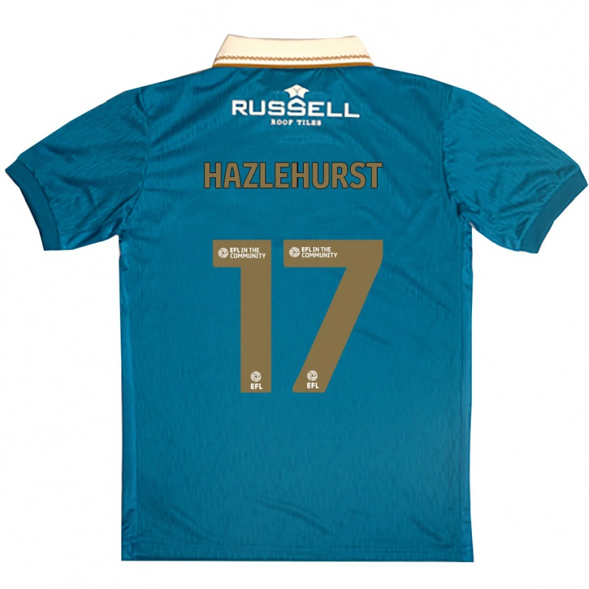 Danxen Femme Maillot Jack Hazlehurst #17 Bleu Ciel Blanc Tenues Extérieur 2025/26 T-Shirt