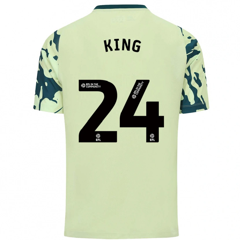 Danxen Femme Maillot Eli King #24 Vert Foncé Tenues Extérieur 2025/26 T-Shirt