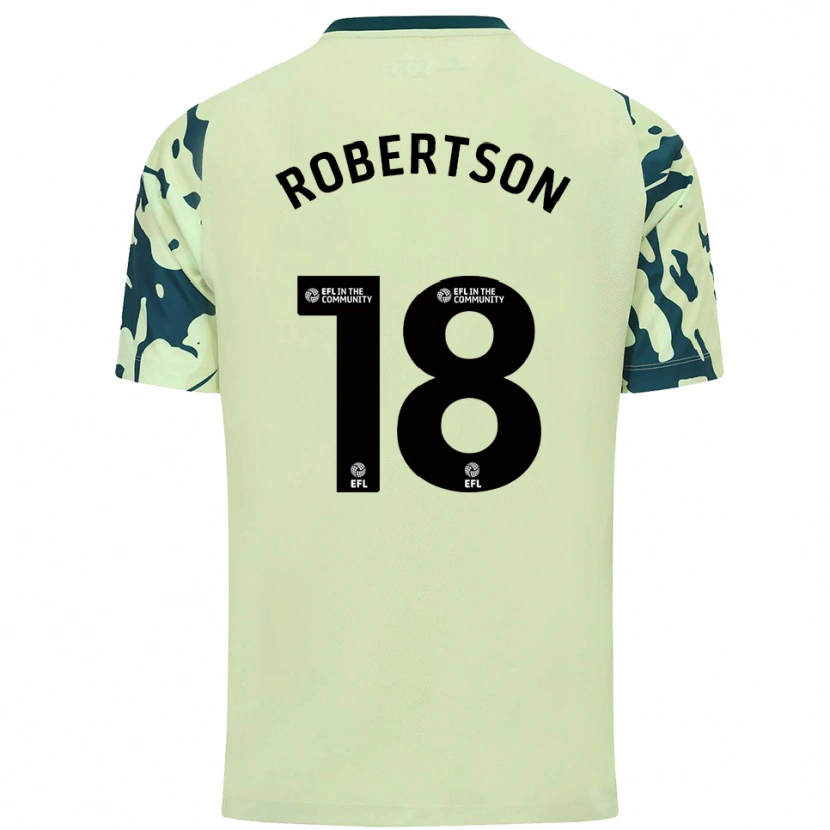 Danxen Femme Maillot Alex Robertson #18 Vert Foncé Tenues Extérieur 2025/26 T-Shirt