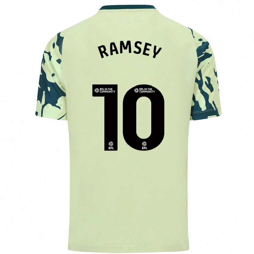 Danxen Femme Maillot Aaron Ramsey #10 Vert Foncé Tenues Extérieur 2025/26 T-Shirt