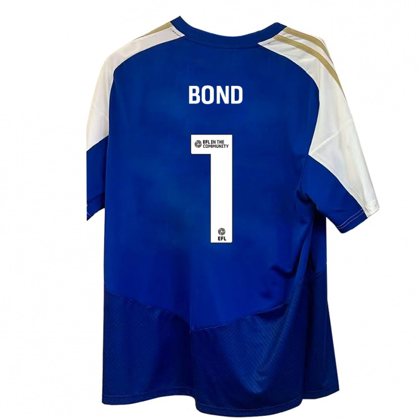 Danxen Femme Maillot Abbi Bond #1 Bleu Blanc Or Tenues Extérieur 2025/26 T-Shirt
