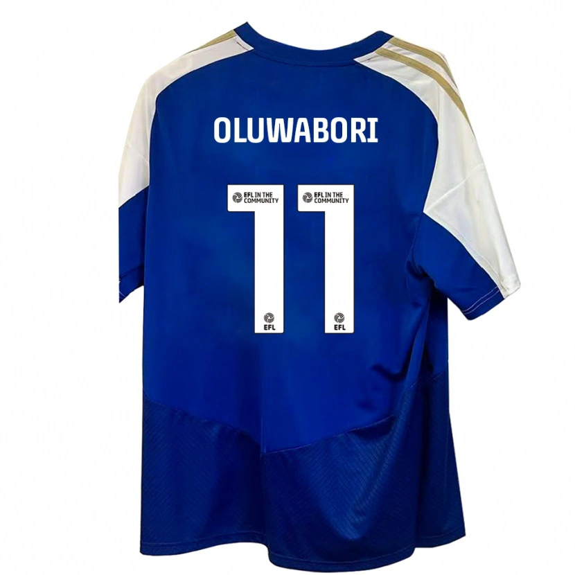Danxen Femme Maillot Andrew Oluwabori #11 Bleu Blanc Or Tenues Extérieur 2025/26 T-Shirt