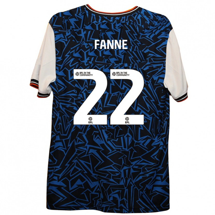Danxen Femme Maillot Lamine Fanne #22 Bleu Noir Blanc Tenues Extérieur 2025/26 T-Shirt
