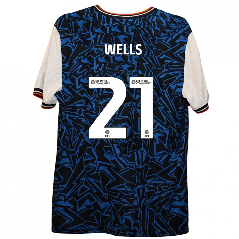 Danxen Femme Maillot Nahki Wells #21 Bleu Noir Blanc Tenues Extérieur 2025/26 T-Shirt