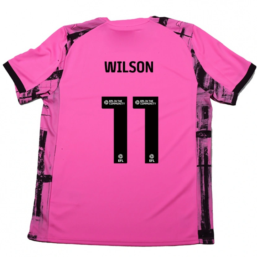 Danxen Femme Maillot James Wilson #11 Rose Rouge Noir Tenues Extérieur 2025/26 T-Shirt