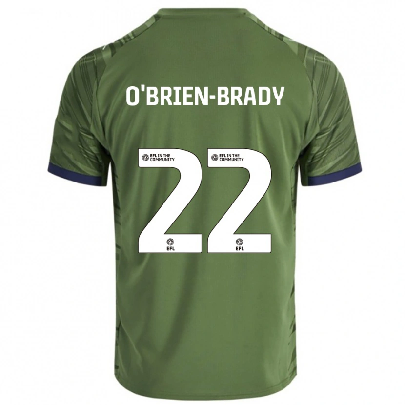 Danxen Femme Maillot Donay O'brien-Brady #22 Vert Blanc Tenues Extérieur 2025/26 T-Shirt