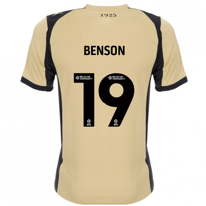 Danxen Femme Maillot Josh Benson #19 Or Noir Tenues Extérieur 2025/26 T-Shirt
