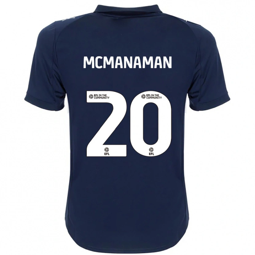 Danxen Femme Maillot Callum Mcmanaman #20 Marine Blanc Tenues Extérieur 2025/26 T-Shirt