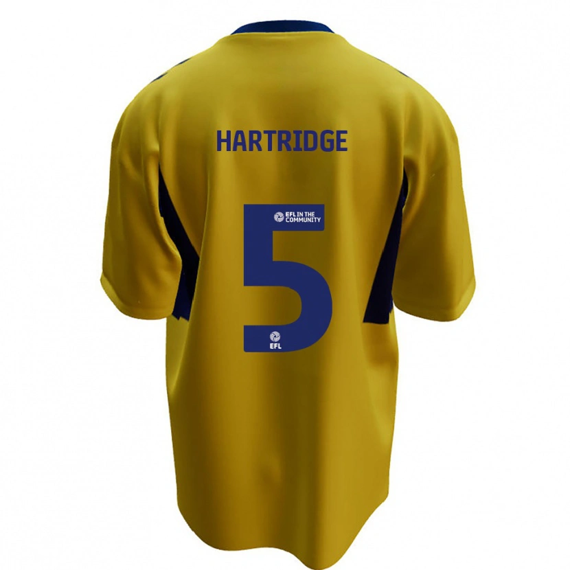 Danxen Femme Maillot Alex Hartridge #5 Jaune Bleu Tenues Extérieur 2025/26 T-Shirt