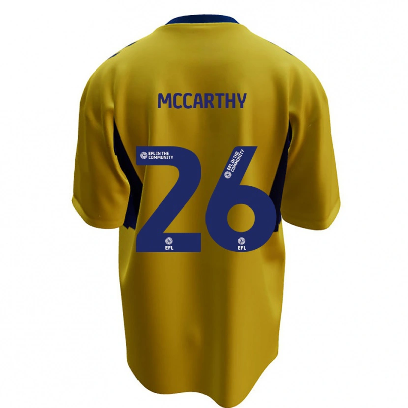 Danxen Femme Maillot Jason Mccarthy #26 Jaune Bleu Tenues Extérieur 2025/26 T-Shirt