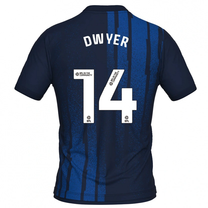 Danxen Femme Maillot Dom Dwyer #14 Marine Blanc Tenues Extérieur 2025/26 T-Shirt
