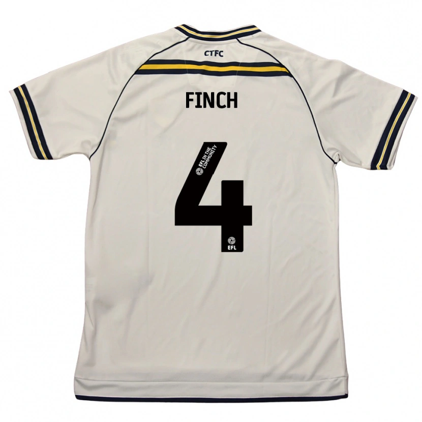 Danxen Femme Maillot Holly Finch #4 Blanc Marine Tenues Extérieur 2025/26 T-Shirt