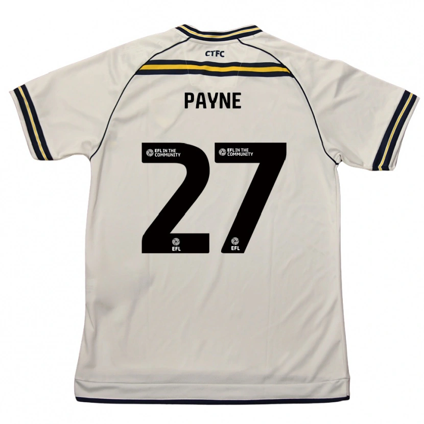Danxen Femme Maillot Lewis Payne #27 Blanc Marine Tenues Extérieur 2025/26 T-Shirt