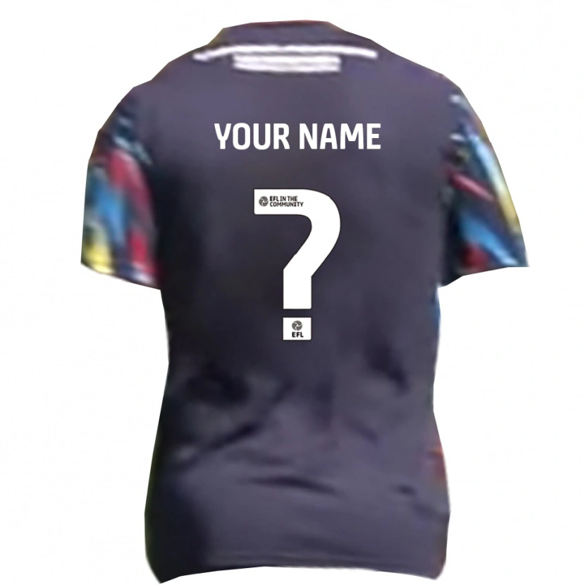 Danxen Femme Maillot Votre Nom #0 Marine Jaune Rouge Tenues Extérieur 2025/26 T-Shirt