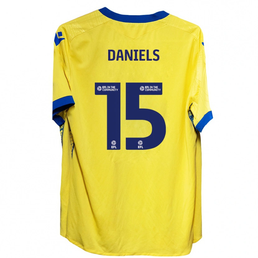 Danxen Femme Maillot Learna Daniels #15 Jaune Bleu Tenues Extérieur 2025/26 T-Shirt