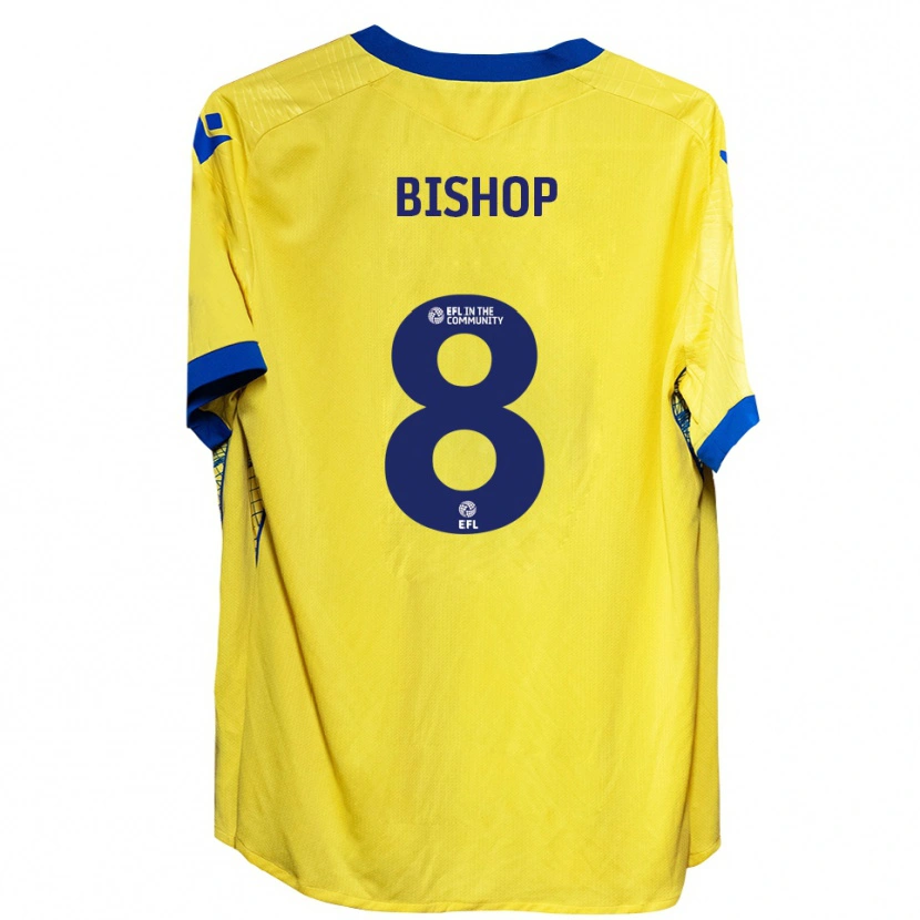 Danxen Femme Maillot Teddy Bishop #8 Jaune Bleu Tenues Extérieur 2025/26 T-Shirt