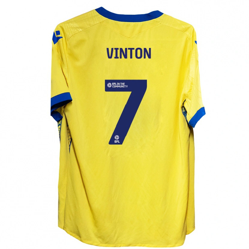 Danxen Femme Maillot Ruby Vinton #7 Jaune Bleu Tenues Extérieur 2025/26 T-Shirt