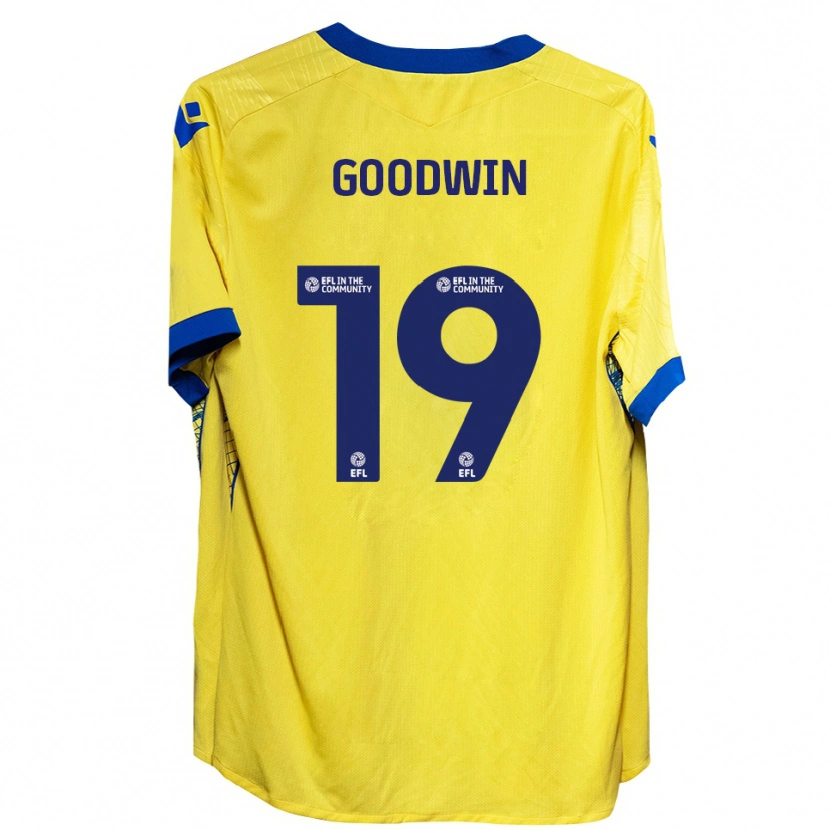 Danxen Femme Maillot Will Goodwin #19 Jaune Bleu Tenues Extérieur 2025/26 T-Shirt