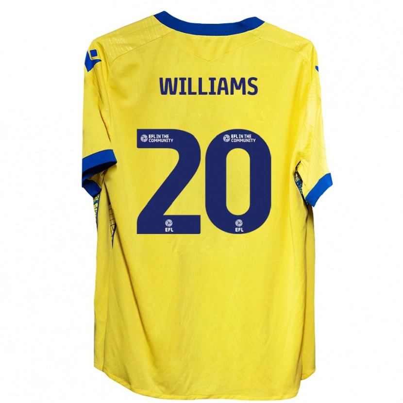 Danxen Femme Maillot Billie-Jo Williams #20 Jaune Bleu Tenues Extérieur 2025/26 T-Shirt