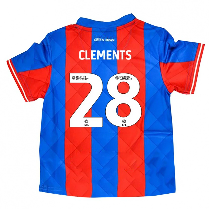 Danxen Femme Maillot Charlie Clements #28 Bleu Rouge Blanc Tenues Extérieur 2025/26 T-Shirt