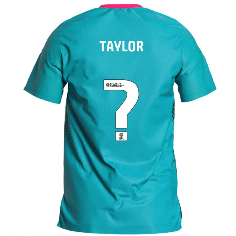Danxen Femme Maillot Katie Taylor #0 Bleu Ciel Rose Tenues Extérieur 2025/26 T-Shirt