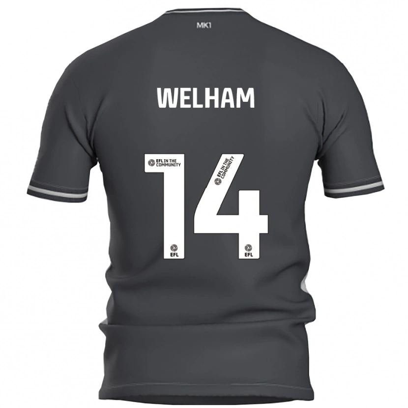 Danxen Femme Maillot Madeline Welham #14 Gris Argent Tenues Extérieur 2025/26 T-Shirt